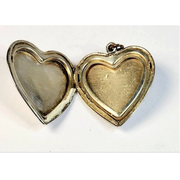 Vintage Silver Tone Masonic Heart Locket Pendant - Picture 6 of 7